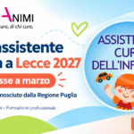 Corso assistente infanzia Lecce 2027 Motus Animi, nuova classe a marzo, 250 ore di formazione